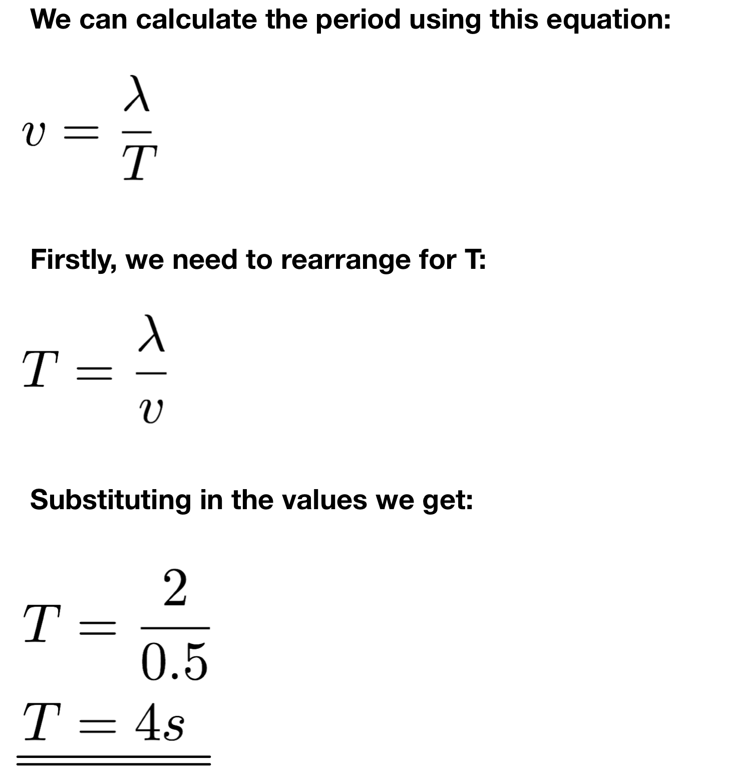 Wave Speed - The Science And Maths Zone